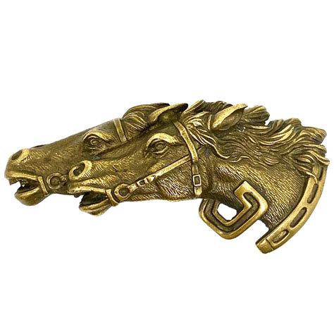 vintage gucci horse belt buckle|gucci belt buckle for sale.